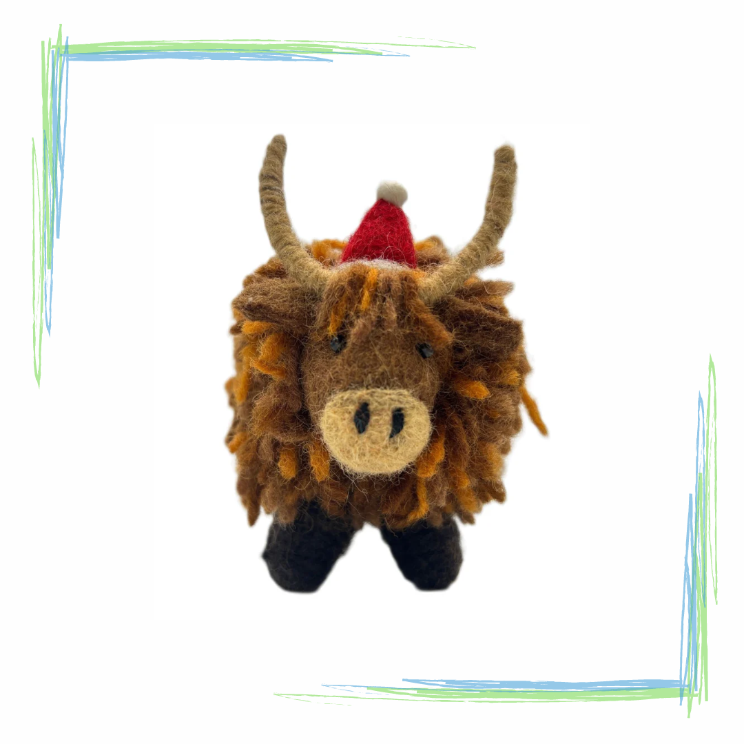 Amica Christmas Highland Cow