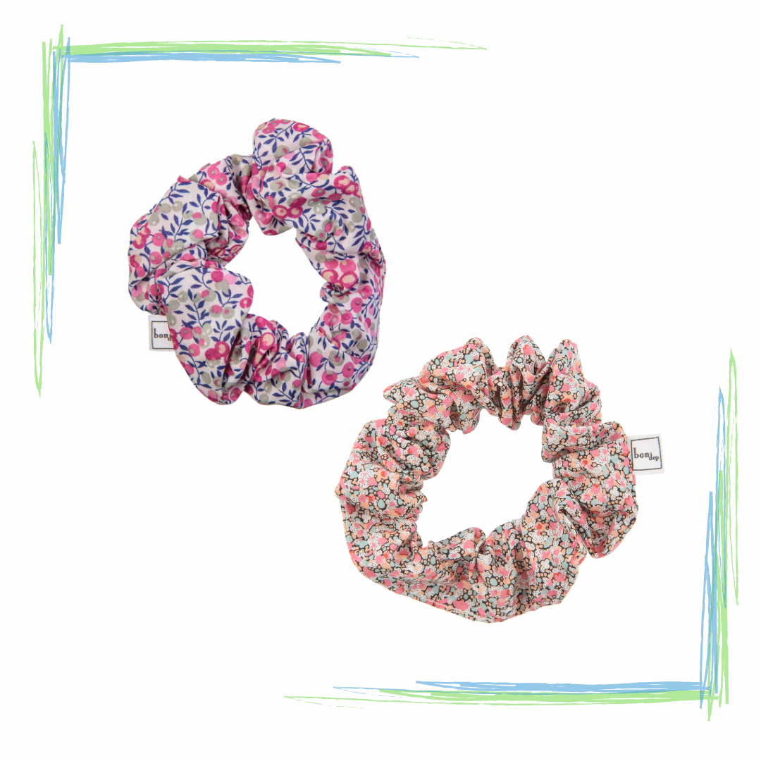 Bondep Hair Shrunk Liberty Scrunchies