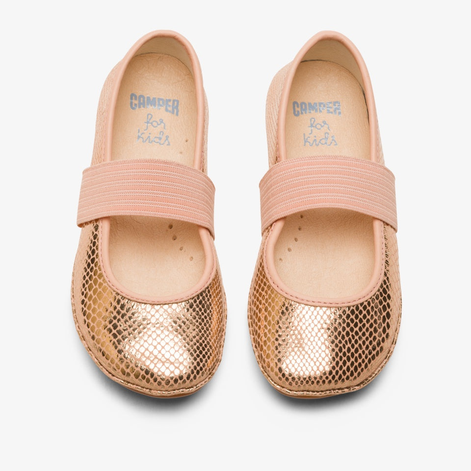 Camper Right Metallic Ballerinas