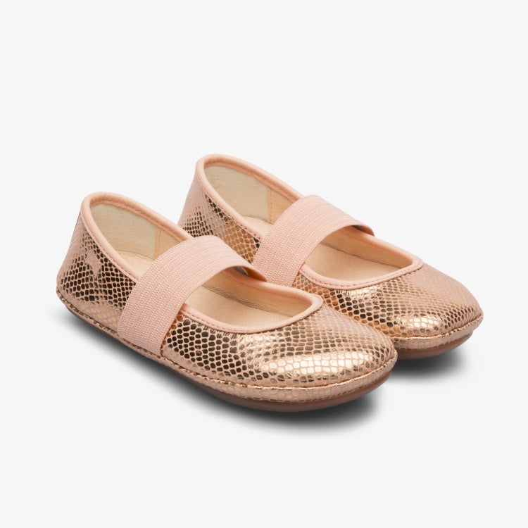 Camper Right Metallic Ballerinas