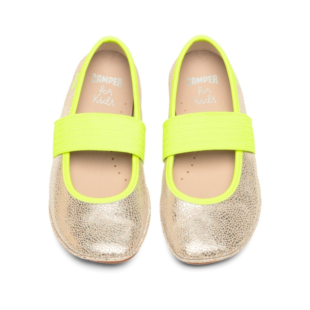 Camper Right Metallic Ballerinas