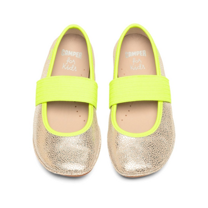 Camper Right Metallic Ballerinas