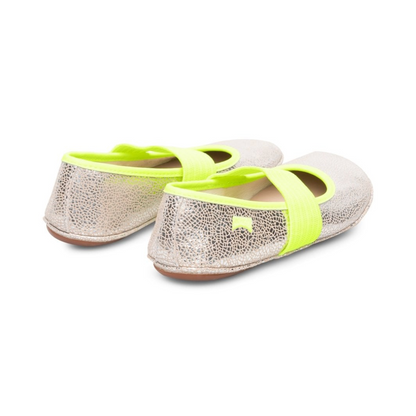 Camper Right Metallic Ballerinas