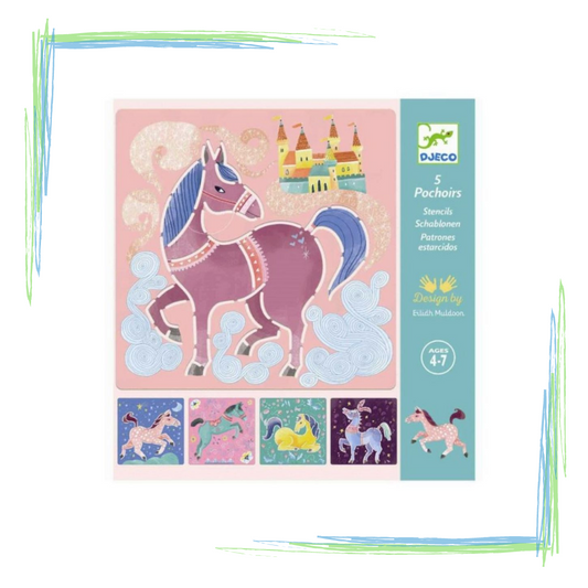 Djeco Horses Stencils