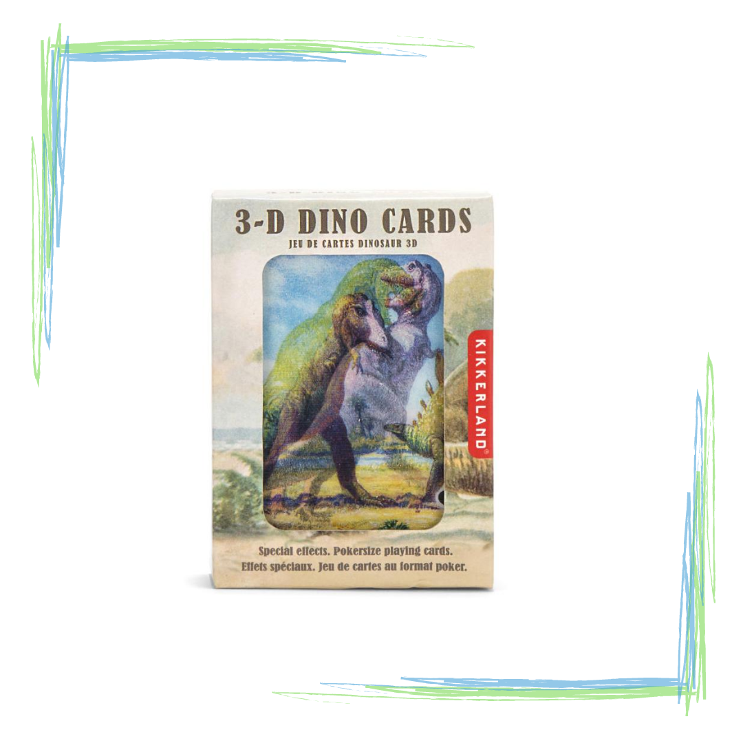 3D Dinosaur Playing Cards