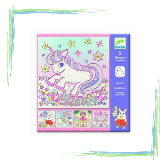 Djeco Unicorn Stencils