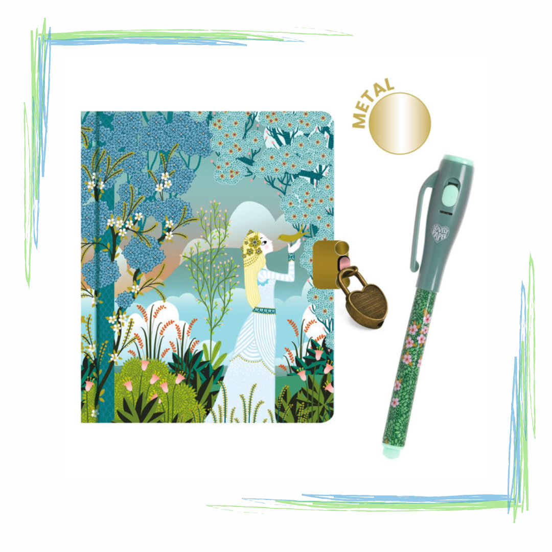 Djeco Little Secret Notebook With Magic Pen Charlotte