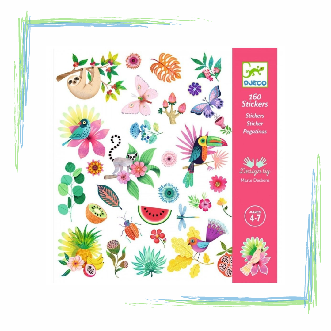 Djeco Paper Stickers Paradise