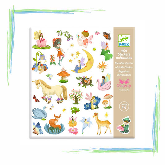 Djeco Metallic Stickers - Fantasy