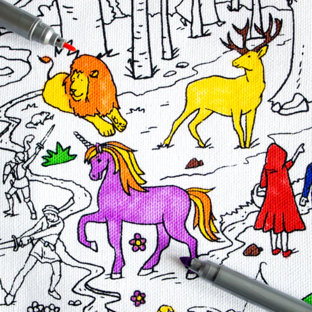 Eat Sleep Doodle Placemat To Go - Fairytales And Legends