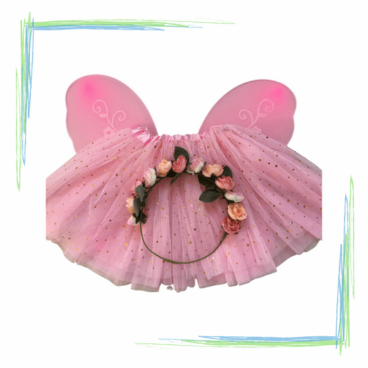 Sparkle Flower Fairy Set - Light Pink