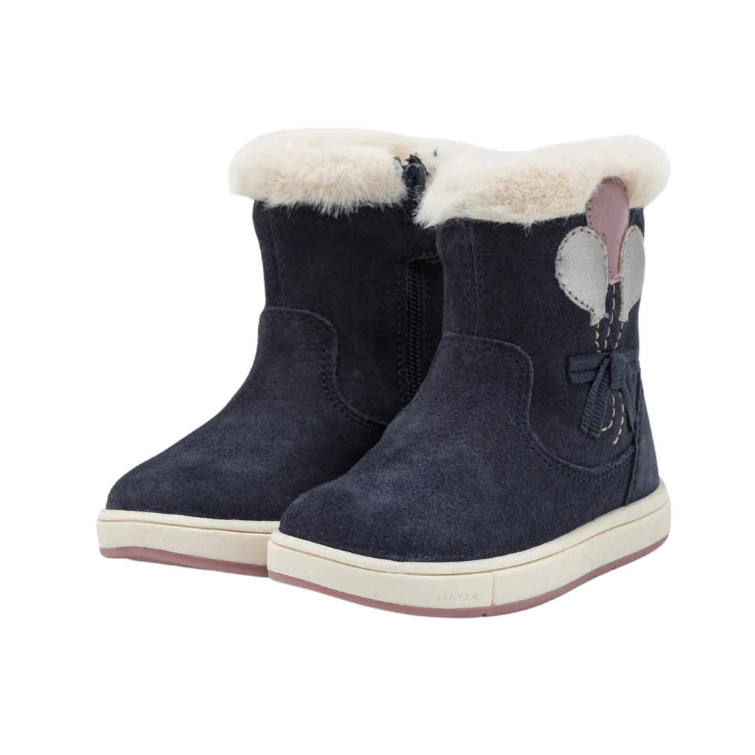 Geox B Trottola Suede Short Boot