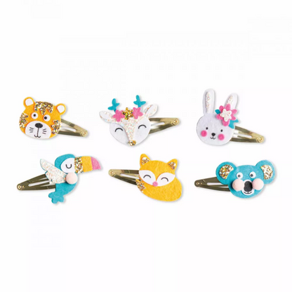 Janod Glittery Animal Hairclips - To Make