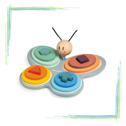 Janod Sweet Cocoon Butterfly Shape Sorter