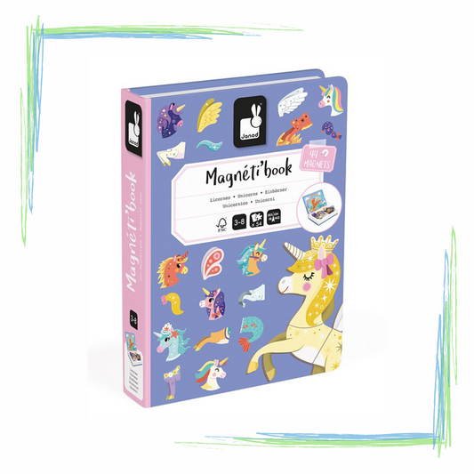 Janod Unicorns Magneti Book