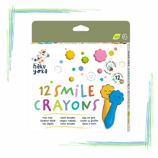 KidAntics Haku Yoka Smile Crayons 12 Colours