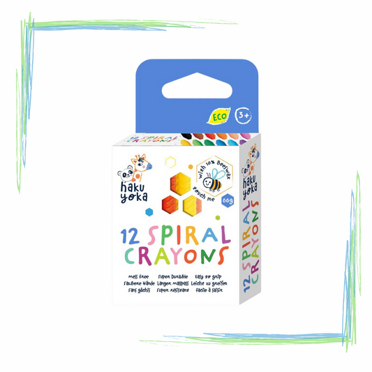 KidAntics Haku Yoka Spiral Crayons 12 Colours