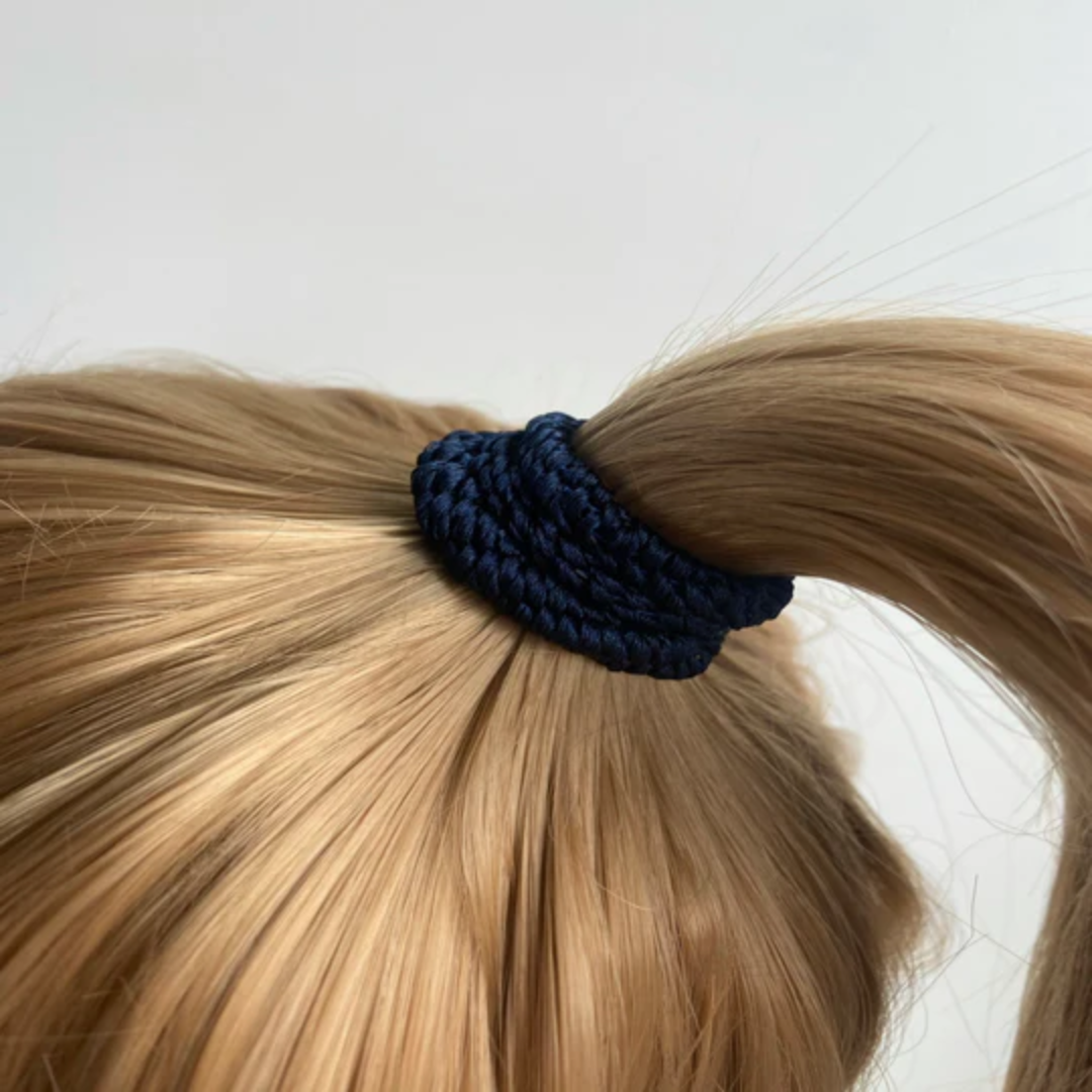 KKNEKKI Elastic Hair Band (set of 4) - Navy