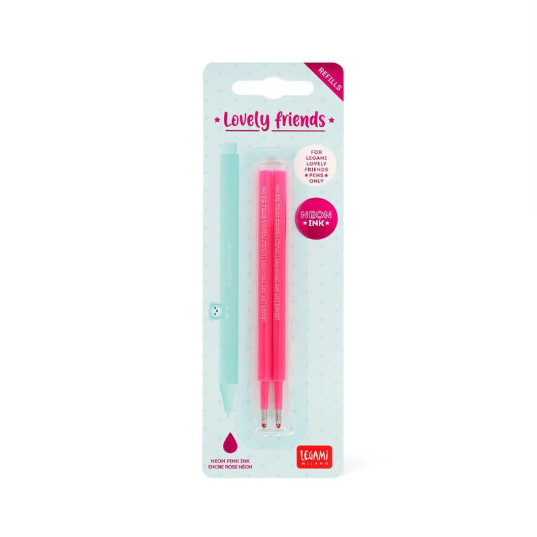 Legami Refills for Gel Pen - Lovely Friends - Set of 2