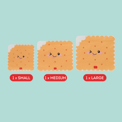 Legami Set of 3 Snack Bags