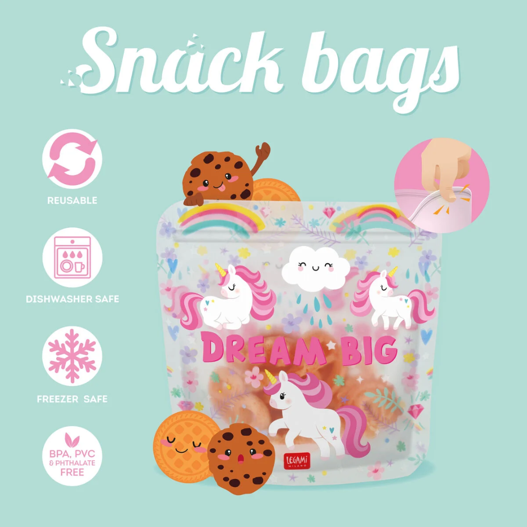 Legami Set of 3 Snack Bags