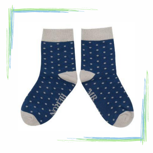 Mr Heron Bamboo Socks - Spotty