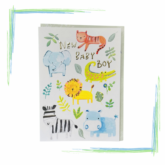 New Baby Boy Greeting Card