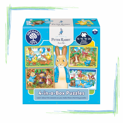 Orchard Toys - "Peter Rabbit" 4 in a Box Puzzles