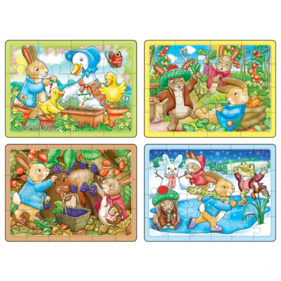 Orchard Toys - "Peter Rabbit" 4 in a Box Puzzles