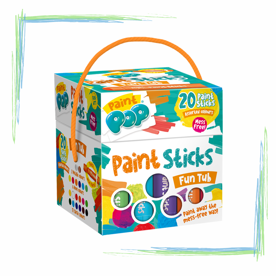 Paint Pop Paint Sticks - 20 Assorted Tubes