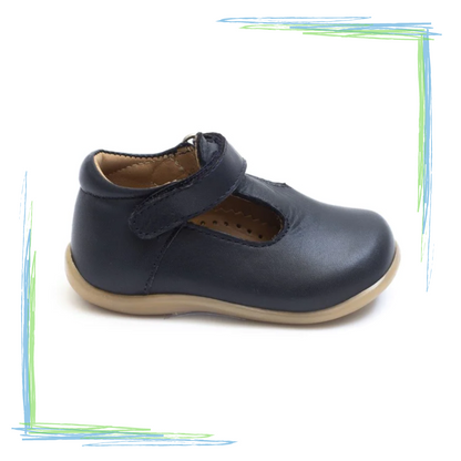 Petasil Tim T-Bar Shoe - Navy