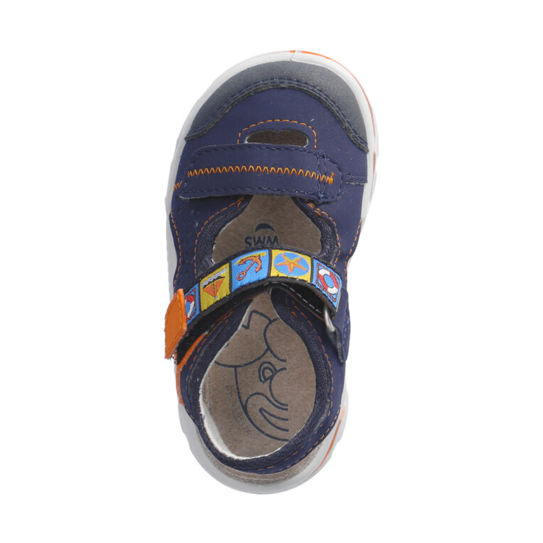 Ricosta Dobby Closed Toe Sandals - Nautic/Ocean