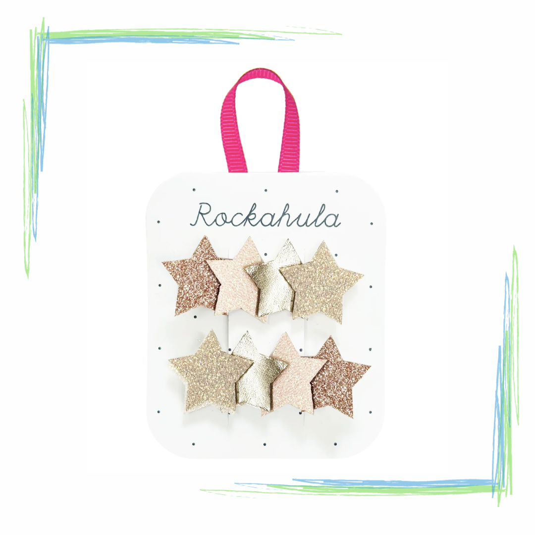 Rockahula Frosted Shimmer Star Clips