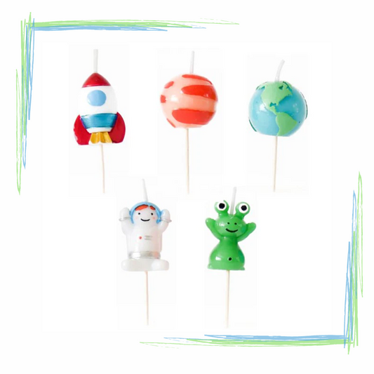 Smiling Faces Space Candle Set