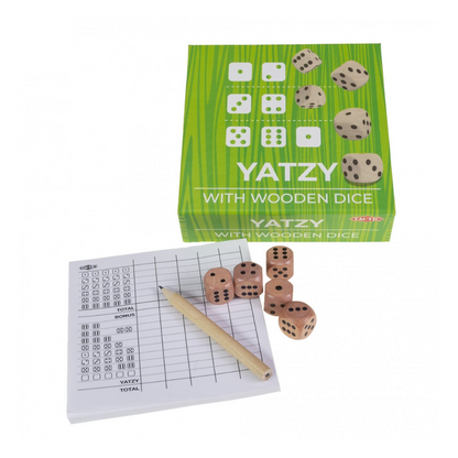 Tactic Yatzy with Wooden Dice