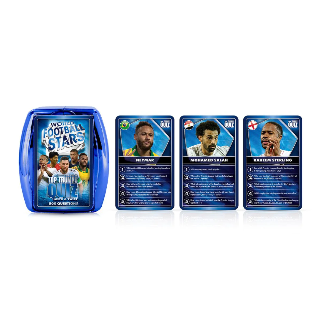 Top Trumps Quiz Card Game - World Football Stars