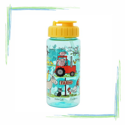 Tyrell Katz Drinks Bottle With Straw 400 ml - Farm