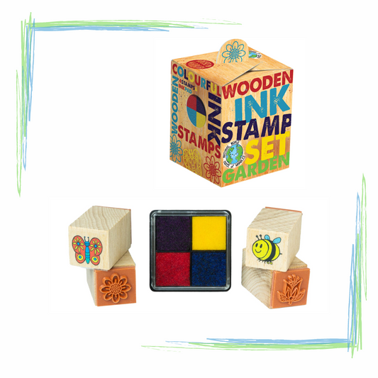 Wooden Stamp Set – Garden