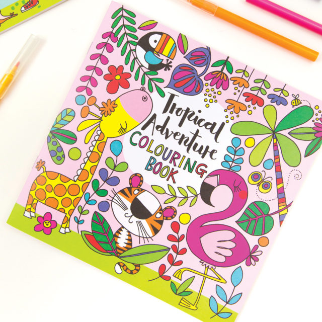 Rachel Ellen Tropical Adventure Colouring Book